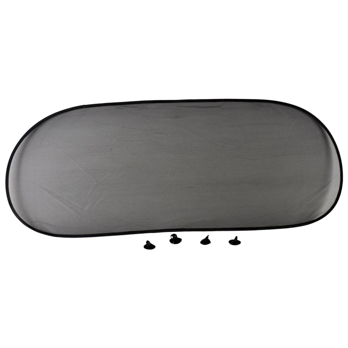 Carub Arka Cam Perde Oval Vantuzlu Siyah 100x50 cm BR4954002