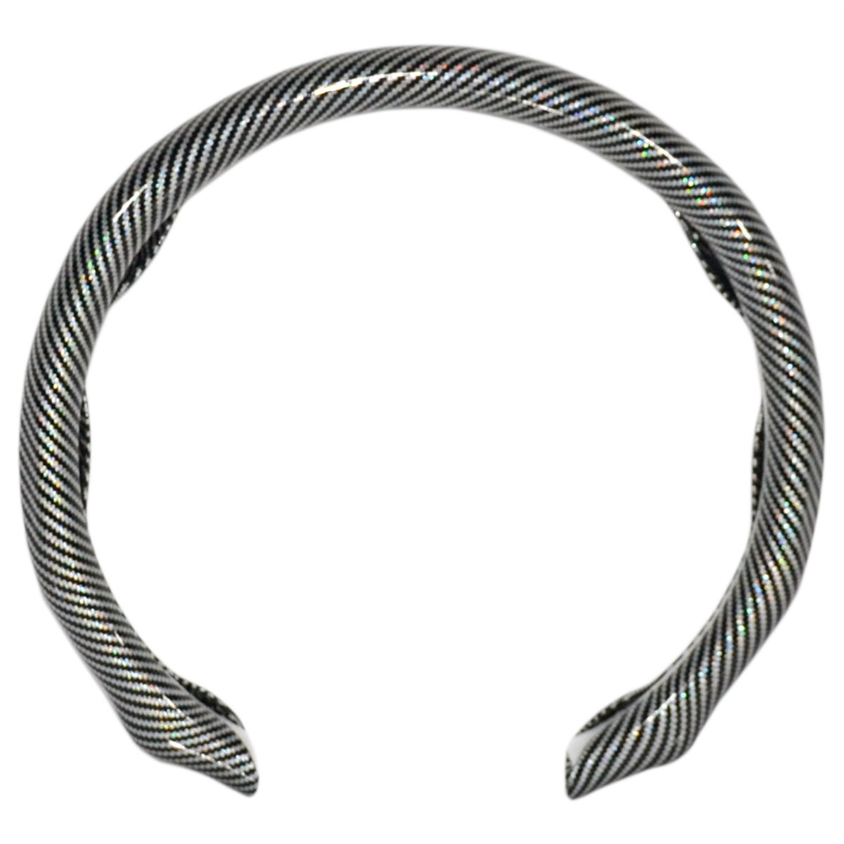 Carub Fiber Direksiyon Kılıfı Karbon Uzun Silver BR1850123