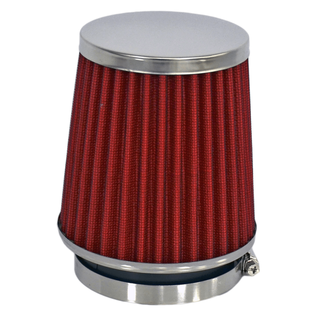 Carub Hava Filtresi Tuning Krom-Kırmızı 15cmx15cm (Giriş 2 Aparatlı) BR4686101