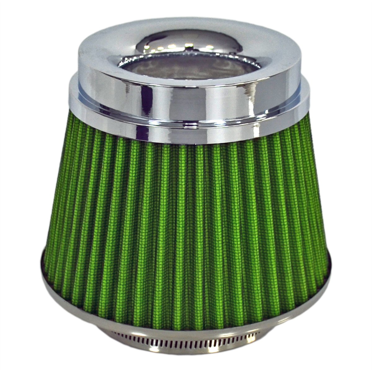 Carub Hava Filtresi Tuning Krom-Yeşil 15cmx15,5cm (Giriş 2 Aparatlı) BR4686302