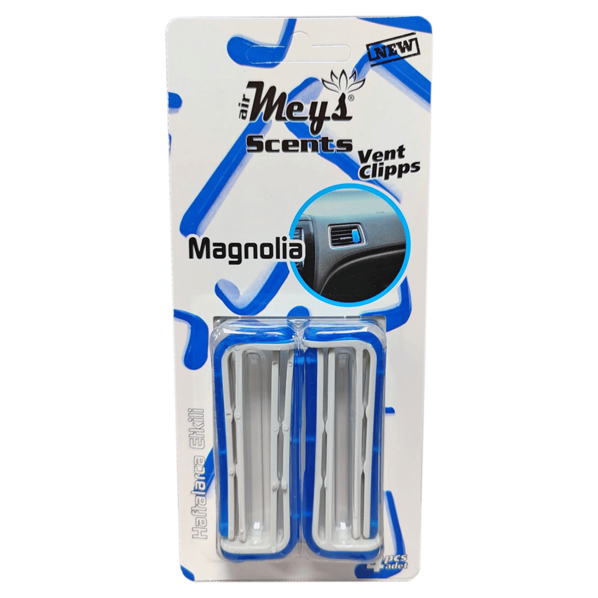Meys Vent Clipps Havalandırma Koku Magnolia (Mavi)