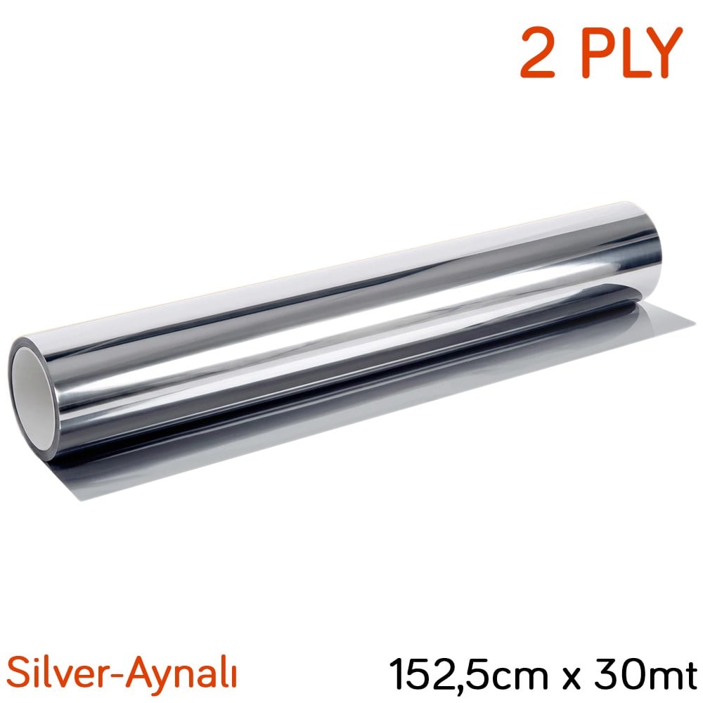 NYF Optix 2 Ply Çizilmez Cam Filmi Silver-Aynalı 152,5 cm x 30 mt