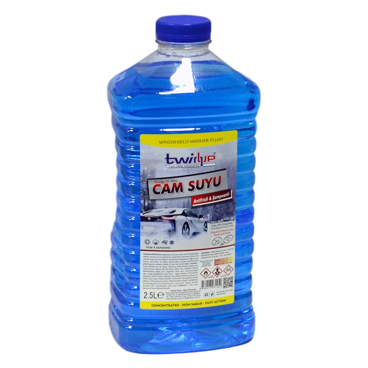 TwinUp Cam Suyu Antifrizli -20 2,5 lt