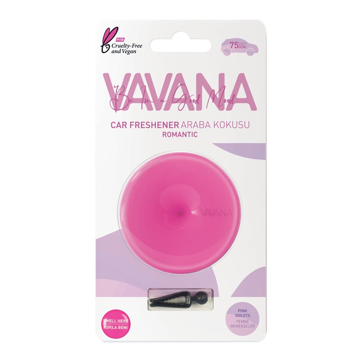 Vavana Good Mood Romantic - Pembe Menekşeler Klima Koku 15 gr