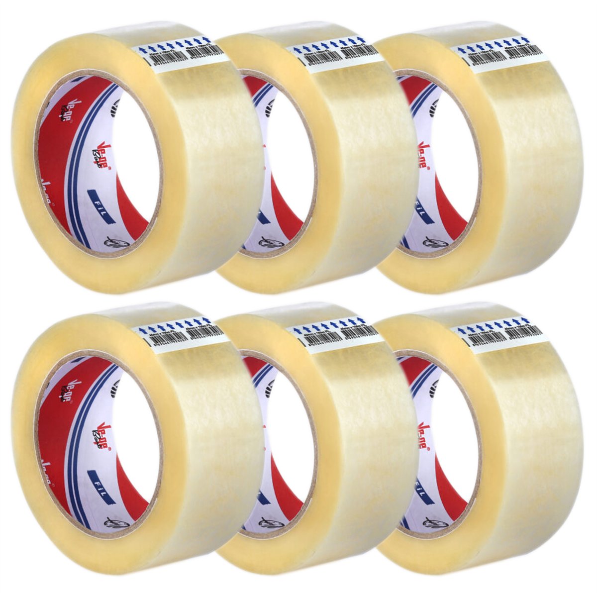 Ve-Ge Fil Ambalaj Bandı 45mm x 100m HM02 Şeffaf (6 lı Paket)