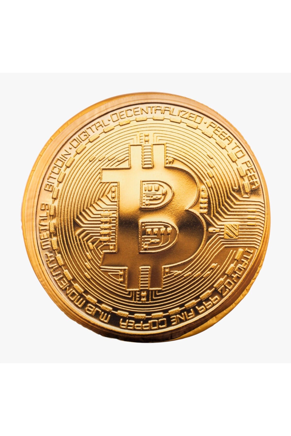 3 Boyutlu Dijital Baskılı Bitcoin Desenli Yastık