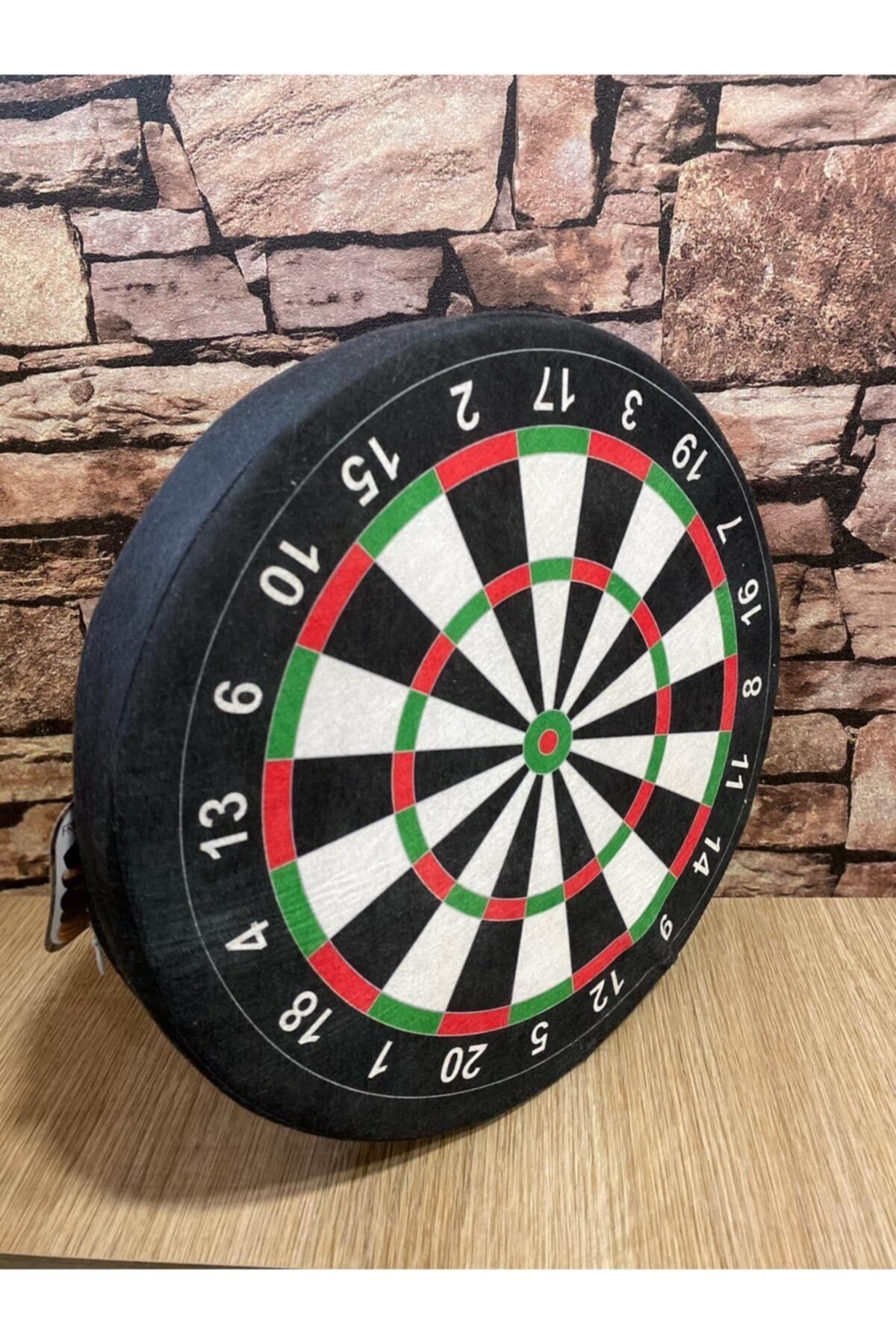 3 Boyutlu Dijital Baskılı Dart Desenli Yastık-minder-kırlent