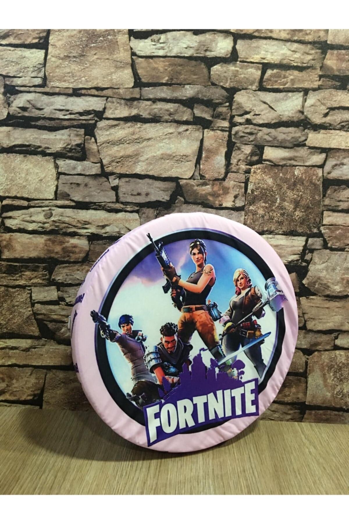 3 Boyutlu Dijital Baskılı Fortnite Desenli Yastık-minder-kırlent