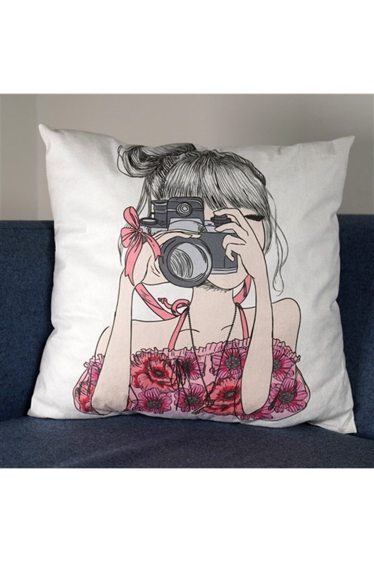 3d Dekoratif Fermuarlı Yastık Kılıfı