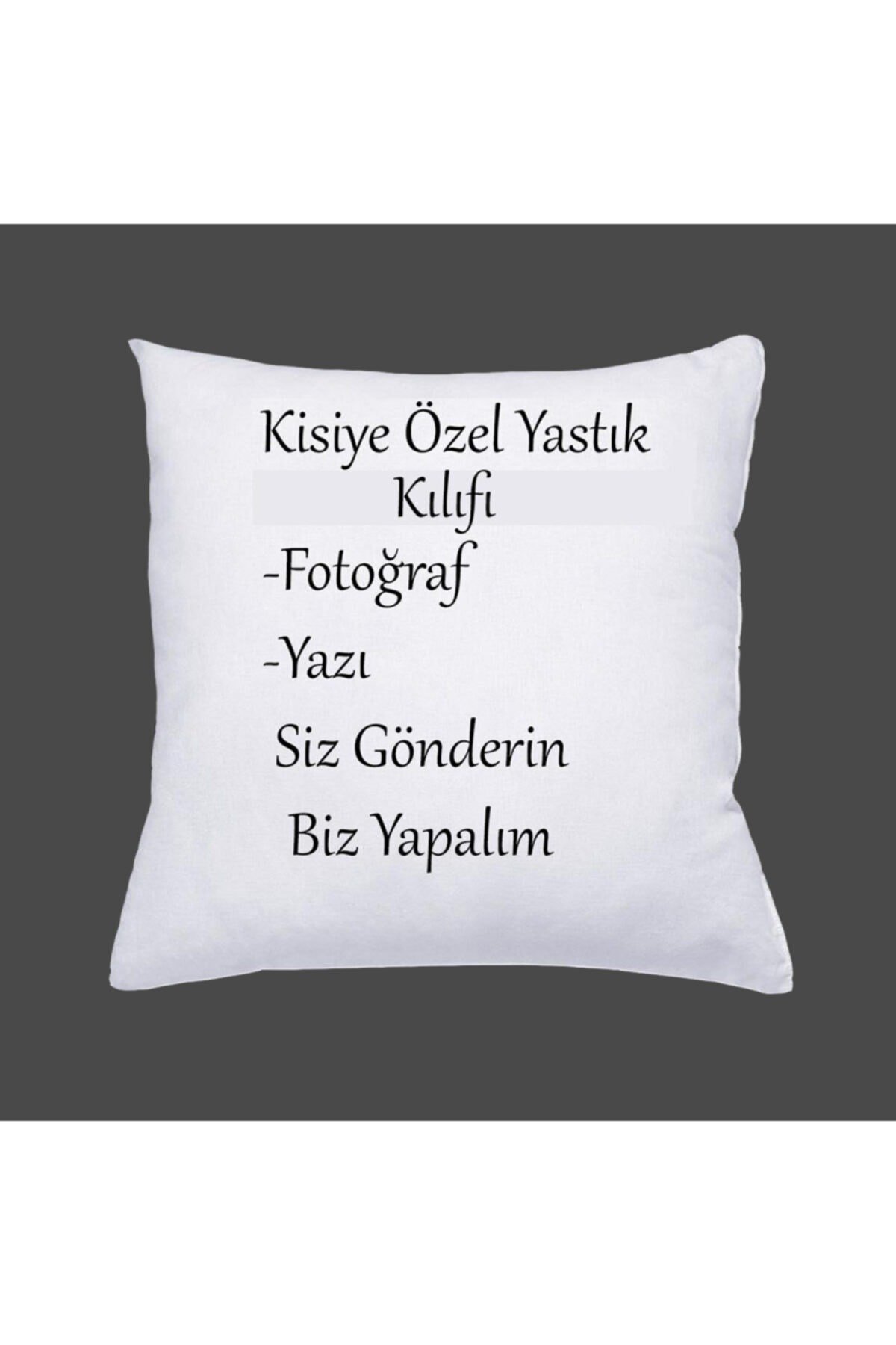 Kişiye Özel Fermuarlı Yastık Kılıfı