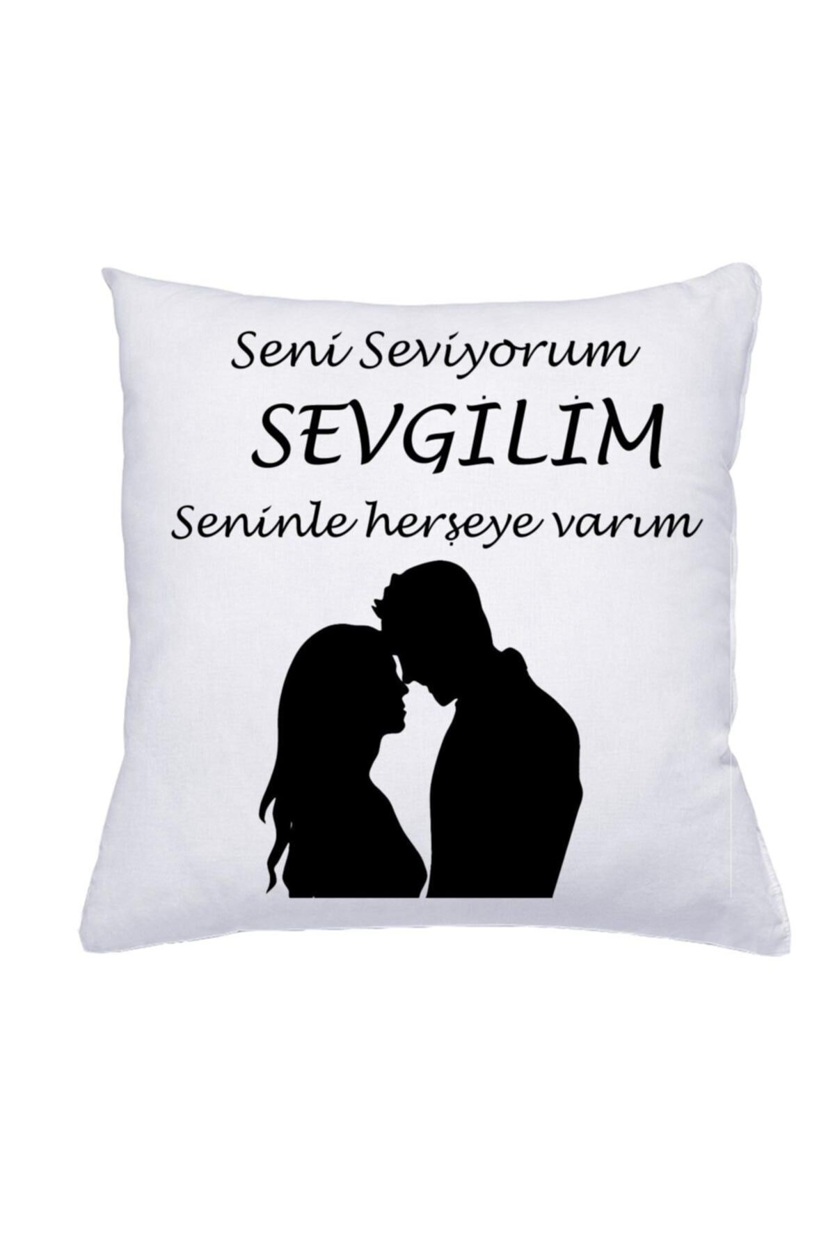 Seni Seviyorum Sevgili Yastık