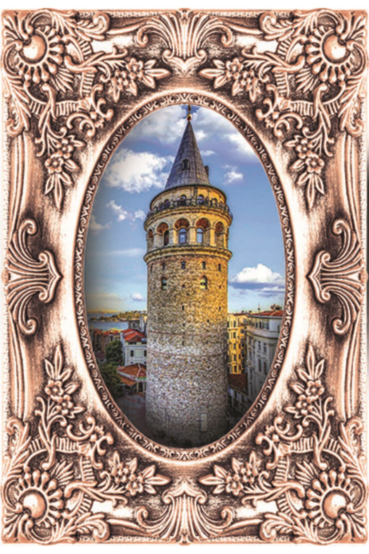 Yapışkanlı Dekoratif Duvar Kumaşı  Galata Kulesi
