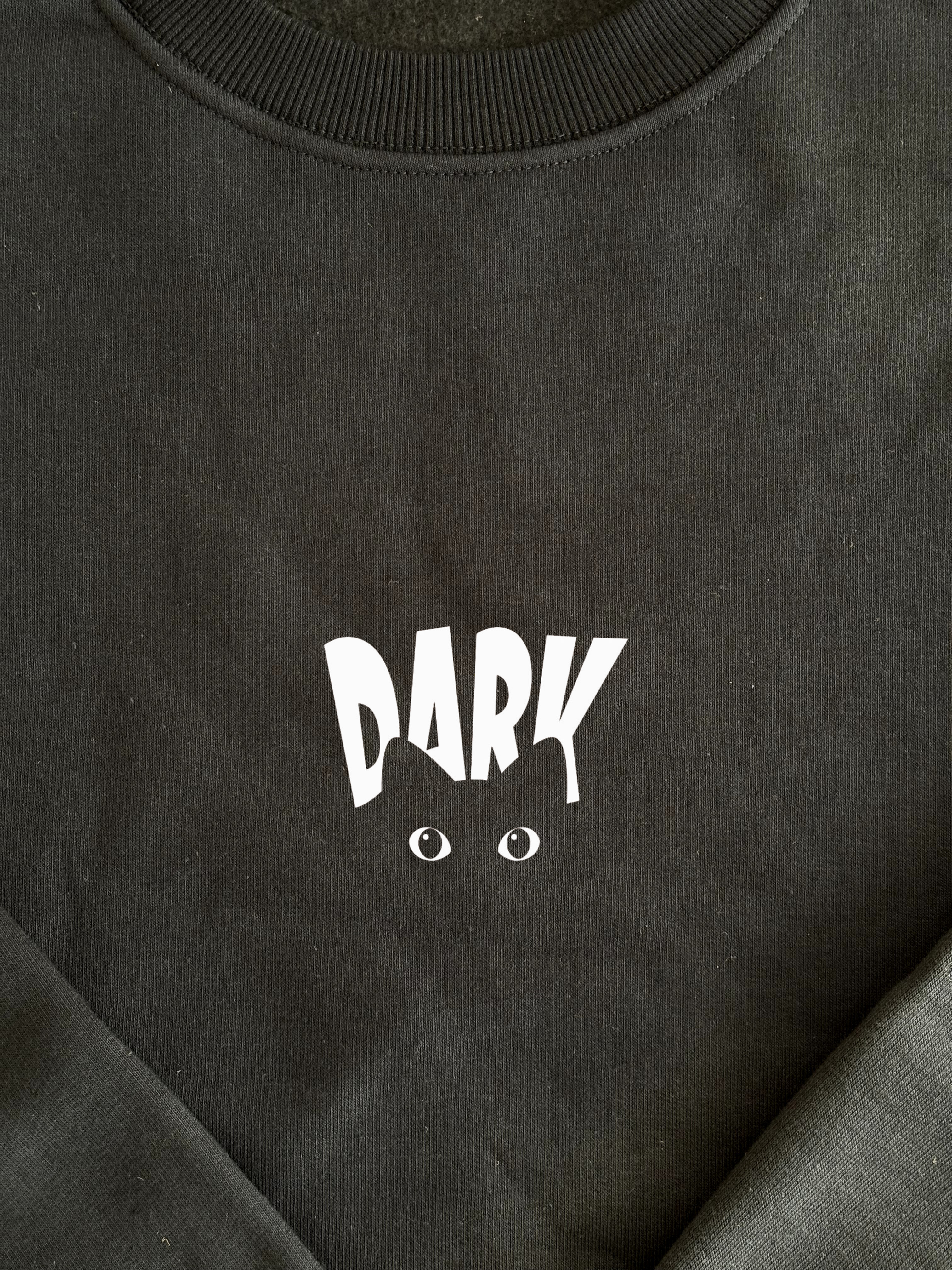 'Dark Cat' Füme Oversize Sweatshirt