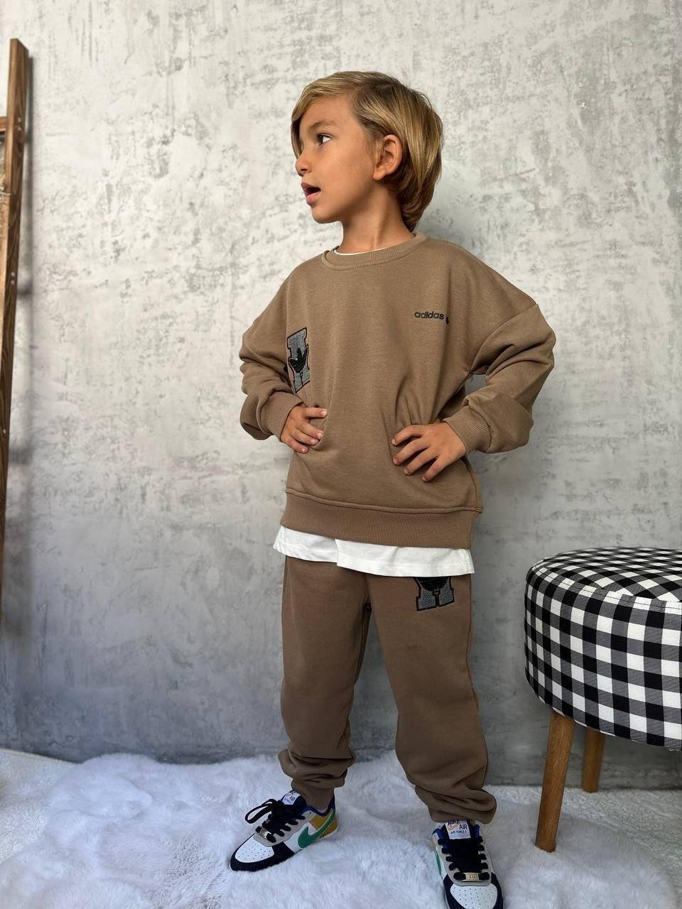 Adidas Eşofman Takım Kahverengi