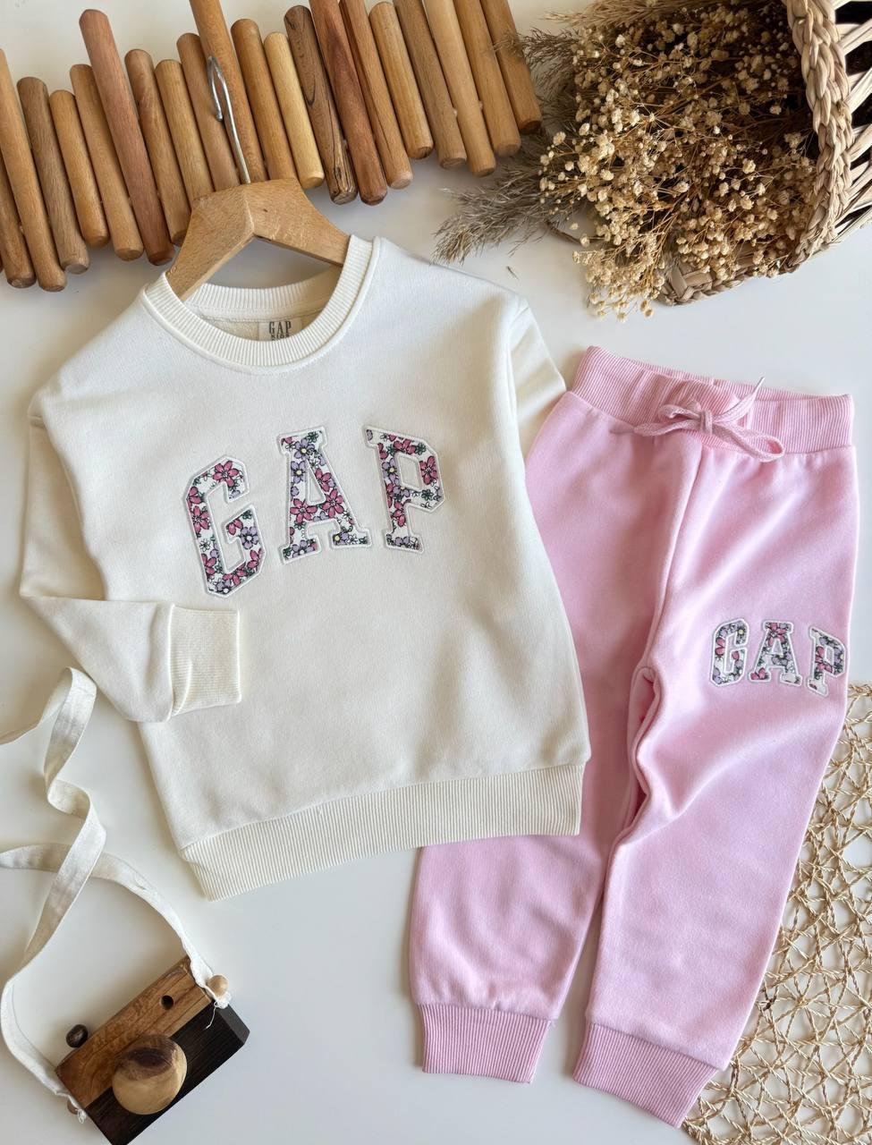 Gap Çiçek Desenli Takım Pembe