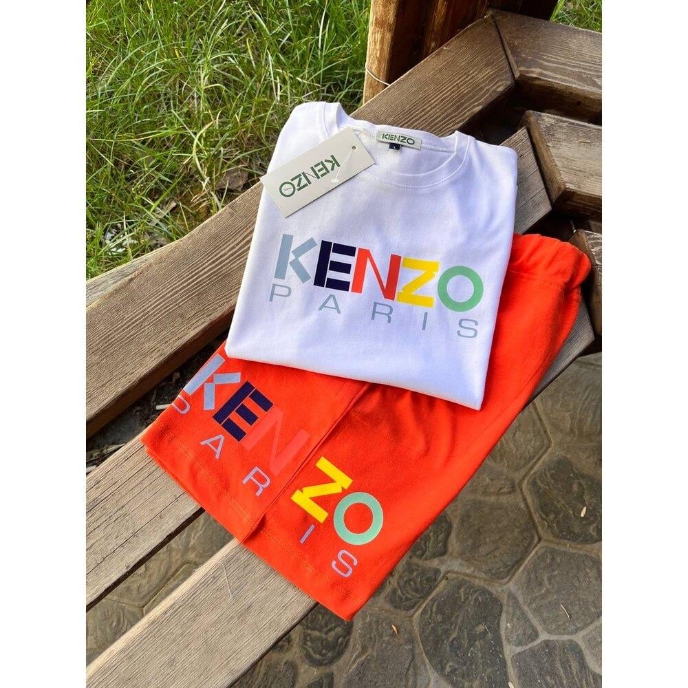 Kenzo Şortlu Takım Beyaz