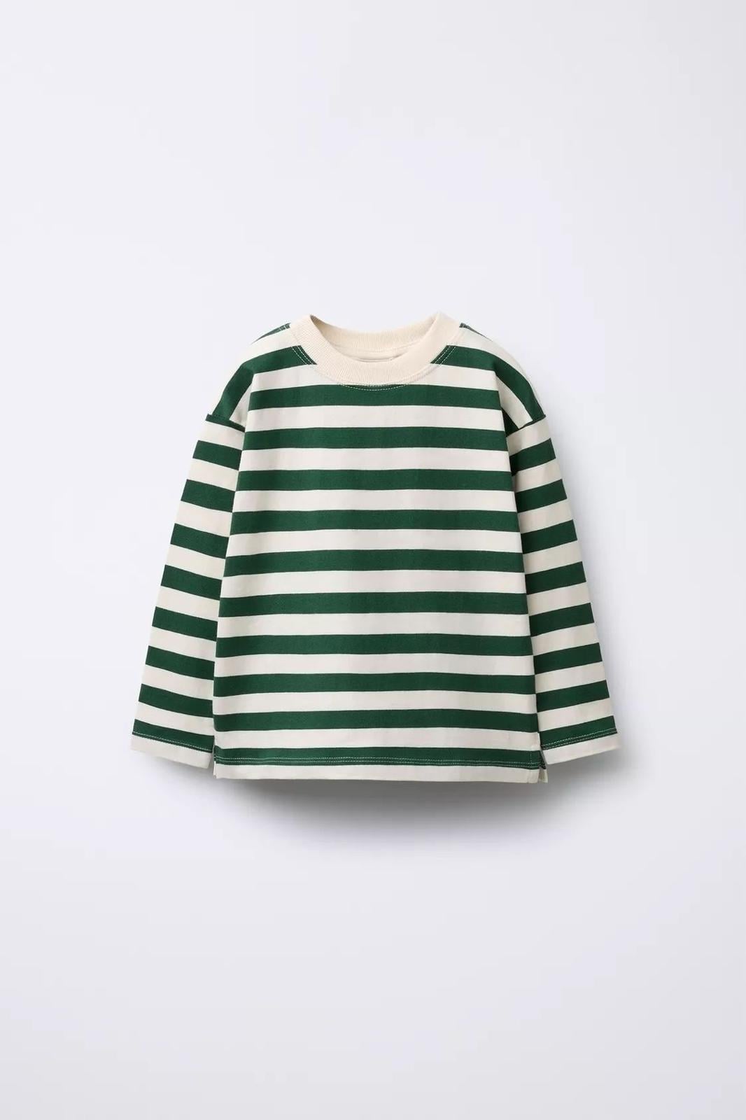 Laciel Paris Çizgili Sweatshirt Yeşil