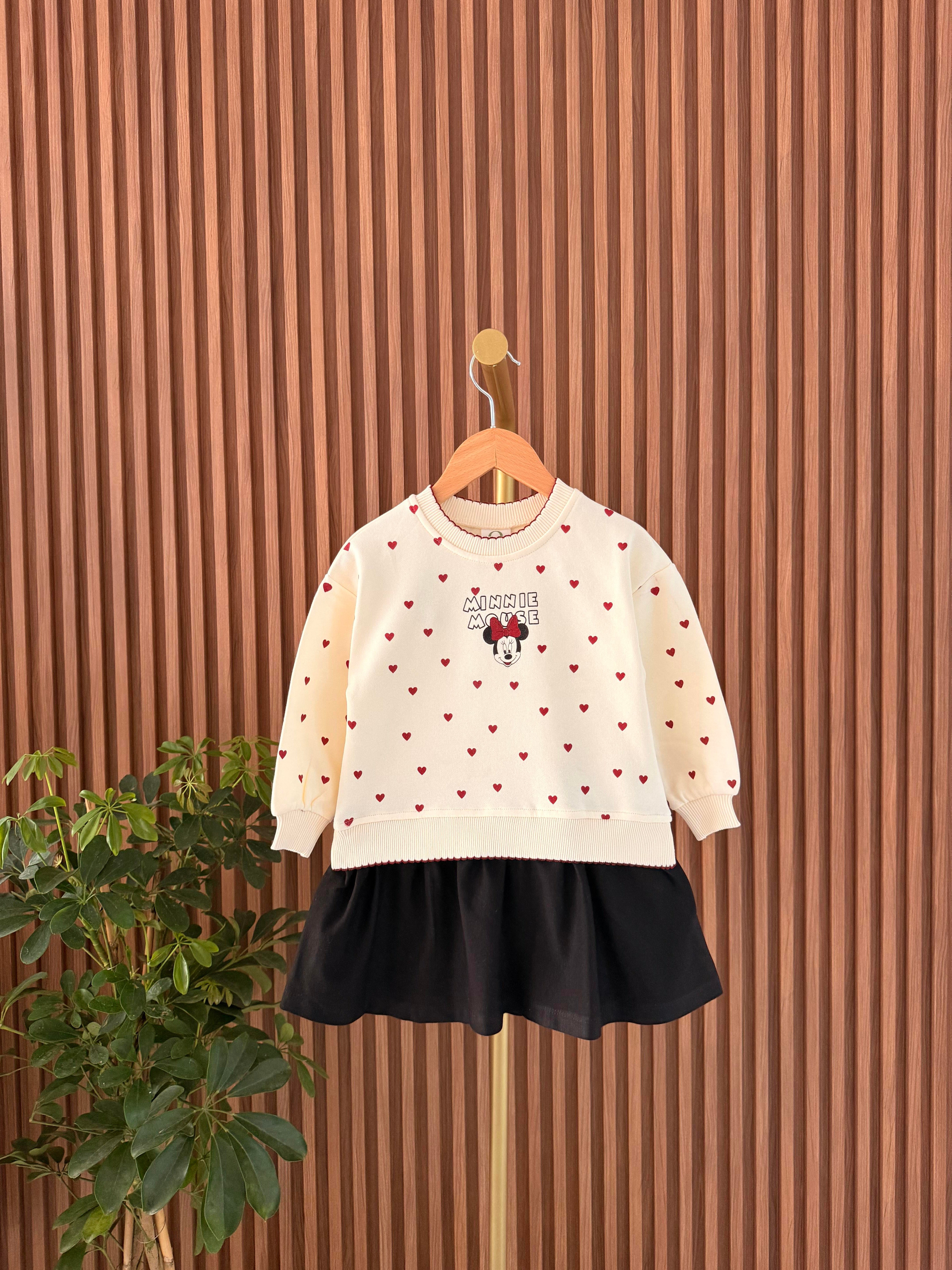 Minnie Mouse Kalp Elbise