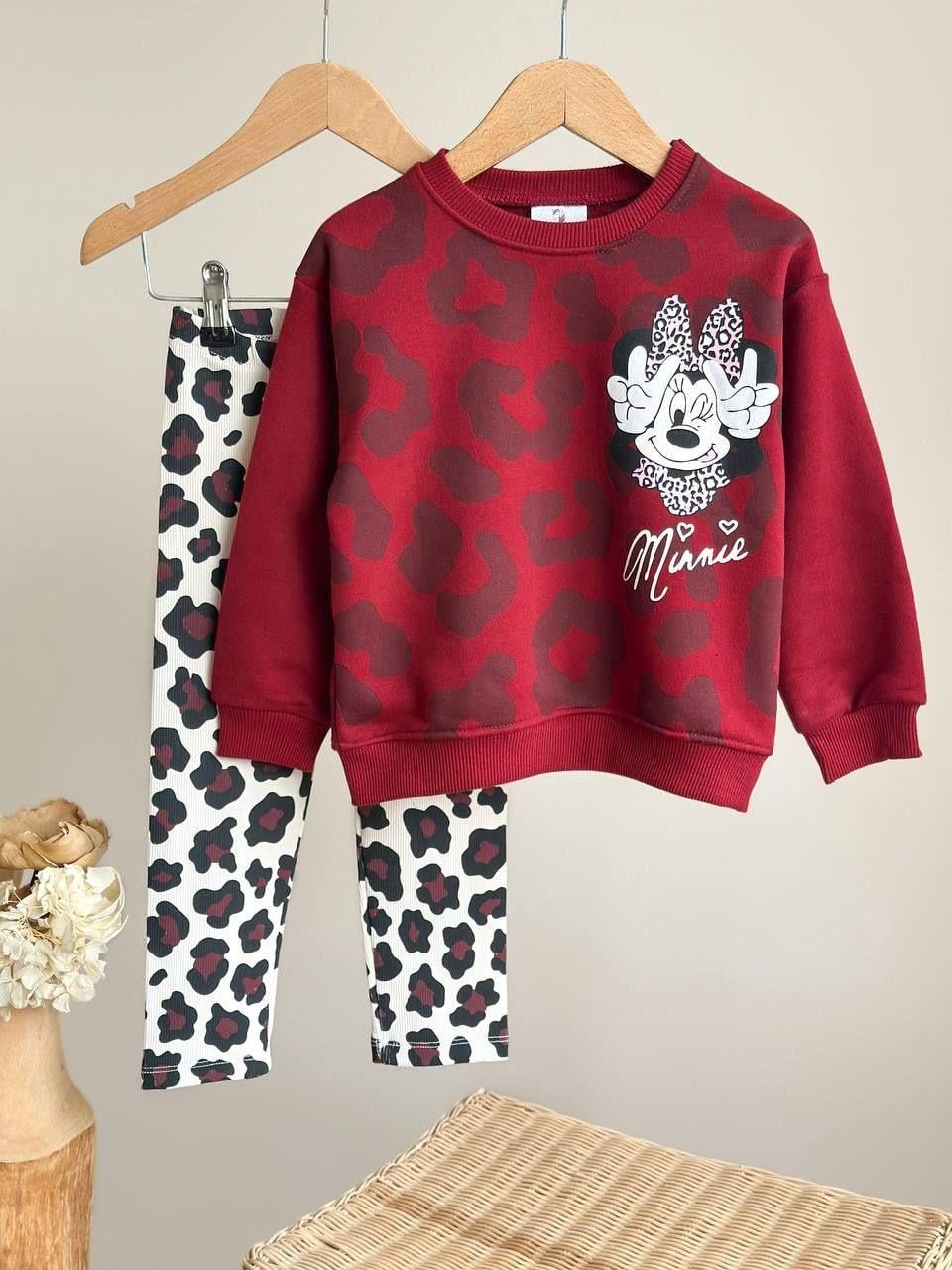 Minnie Mouse Leopar Taytlı Takım