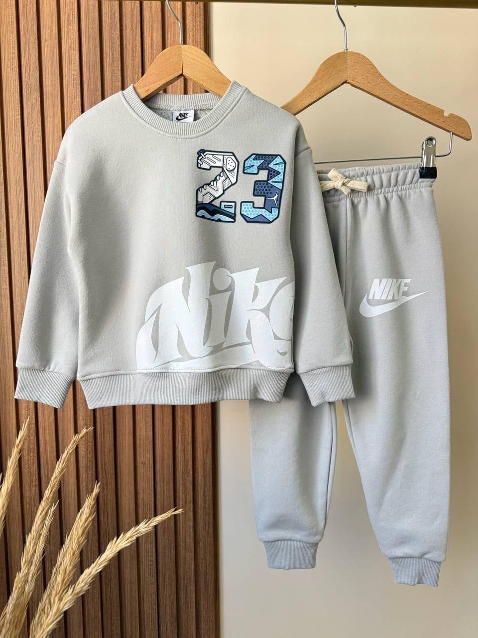 Nike 23 Baskılı Eşofman Takım Gri