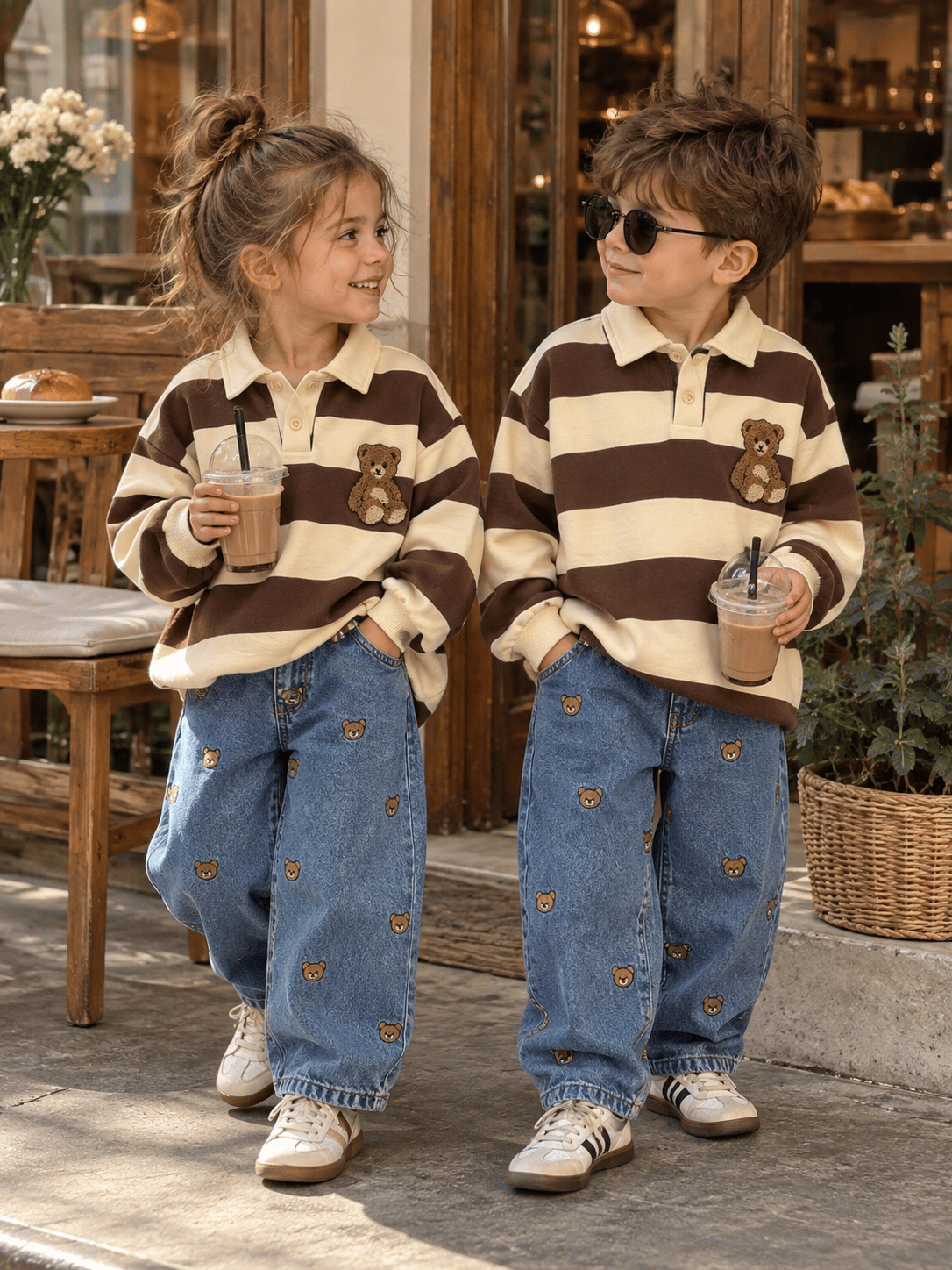 Teddy Bear İşlemeli Pantolon