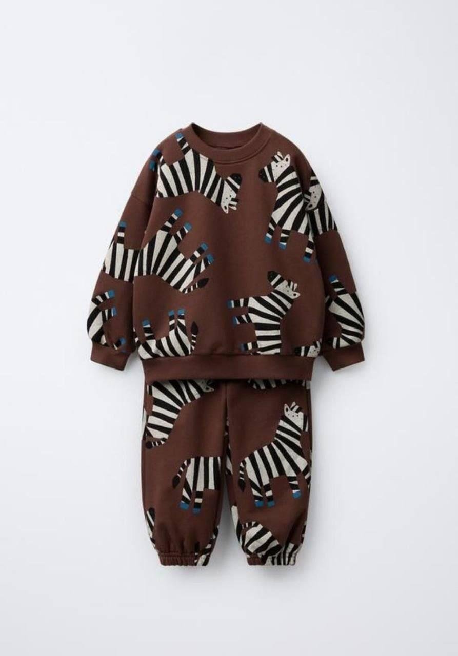 Zebra Desenli Eşofman Takım