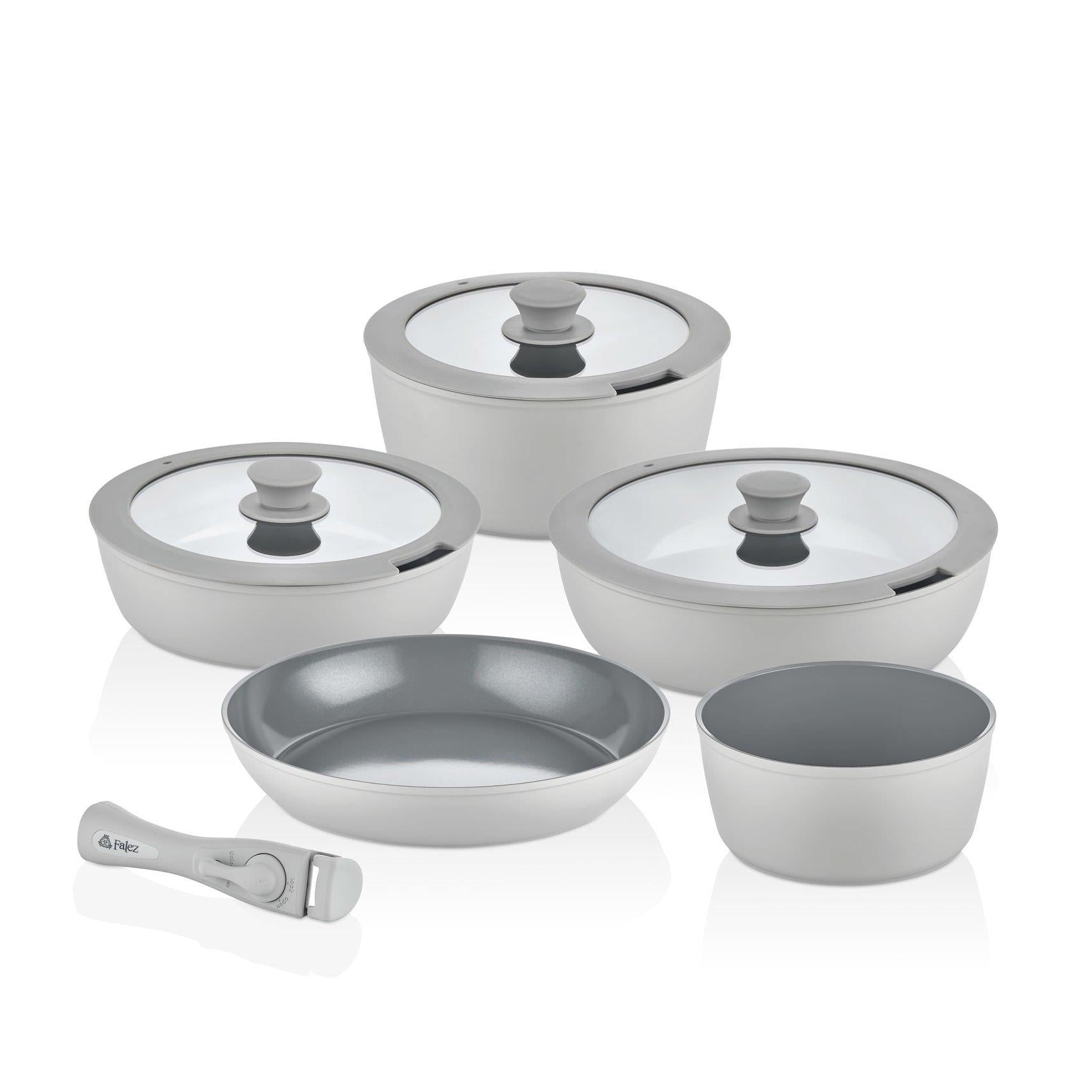 FALEZ AURIS X LARGE 9 PARÇA SET GRİ