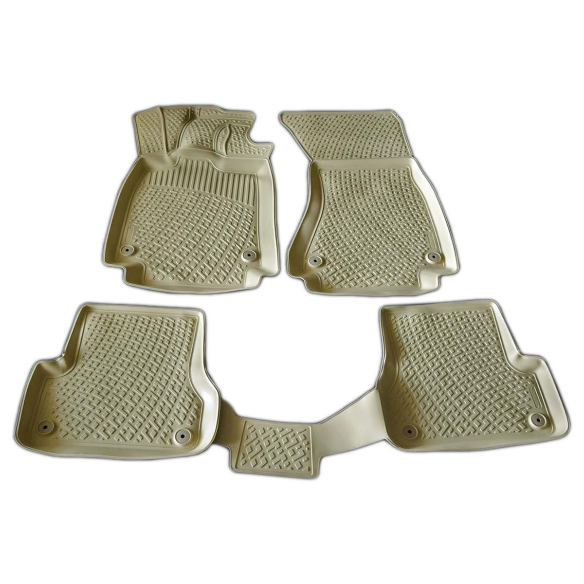 Rizline Audi A4 2008-2015 3D Havuzlu Paspas - BEJ