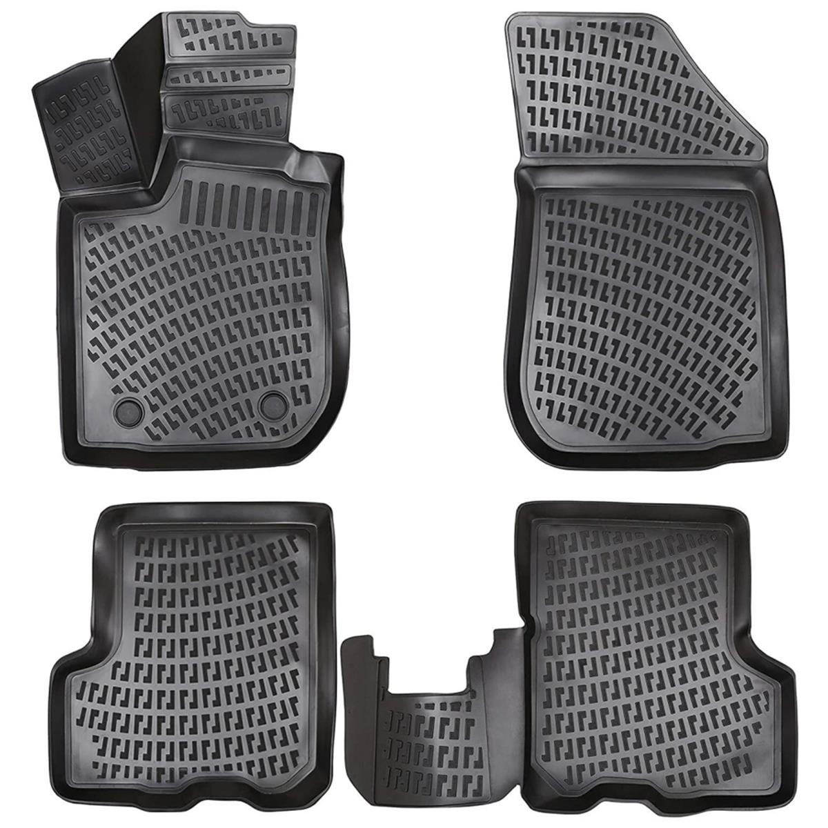 Rizline Dacia Sandero 2007-2020 (Konsol Arkası Bardaklık var) 3D Havuzlu Paspas