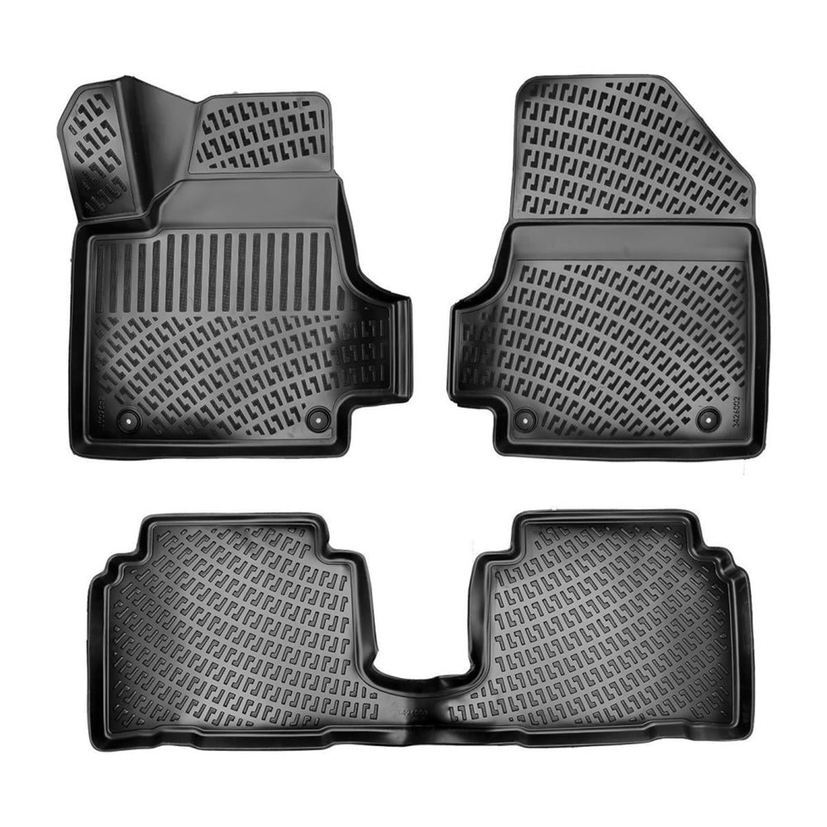 Rizline Hyundai İoniq 5 2021+ (Hareketli Orta Konsol Arka Tarafta) 3D Havuzlu Paspas