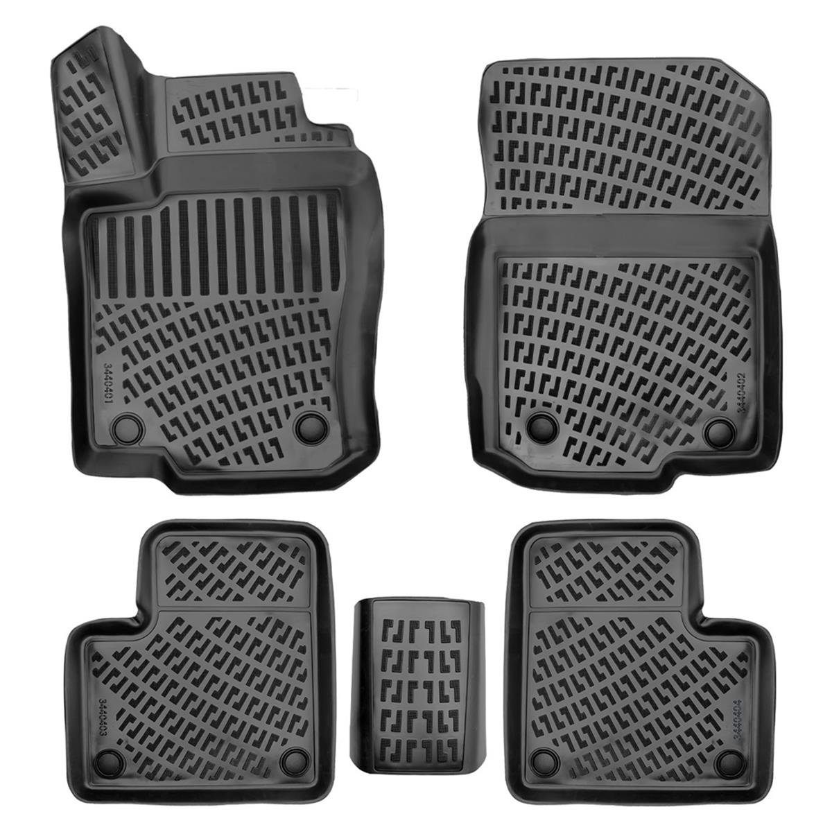 Rizline Mercedes Mercedes ML (W166) 2012-2015 /GLE (W166) 15-19 /GLS (X166) 15-19 3D Havuzlu Paspas