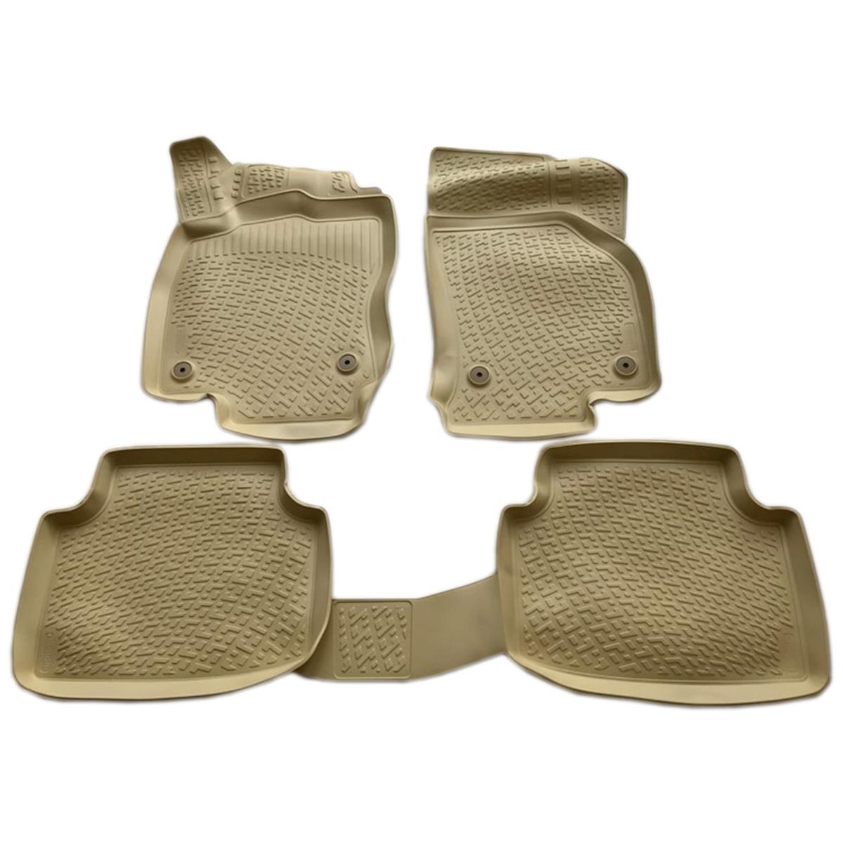 Rizline Skoda Octavia 2013-2019 3D Havuzlu Paspas - BEJ