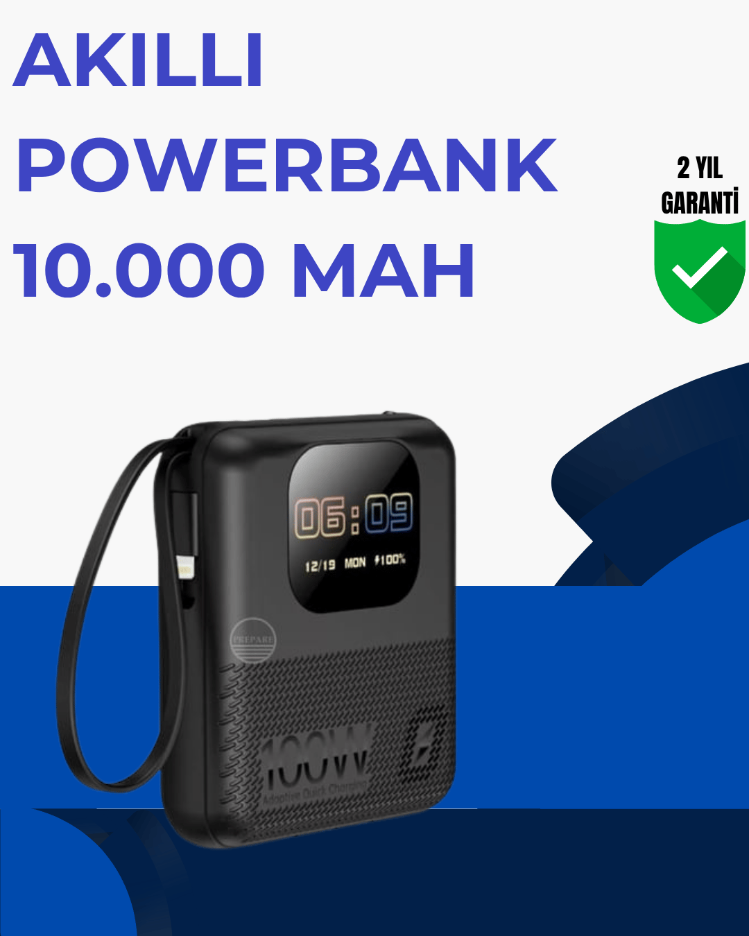   Şarj Cihazı, Saat ve Hoparlör Özellikli Akıllı Cihaz 10.000 mAh