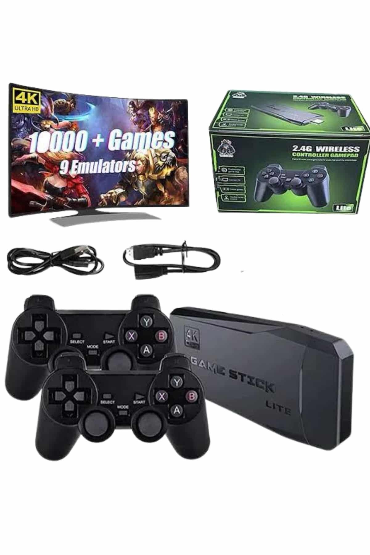 2.4g Uyumlu Kablosuz Çift Kol Atari Retro 20000 Oyun Game Stick