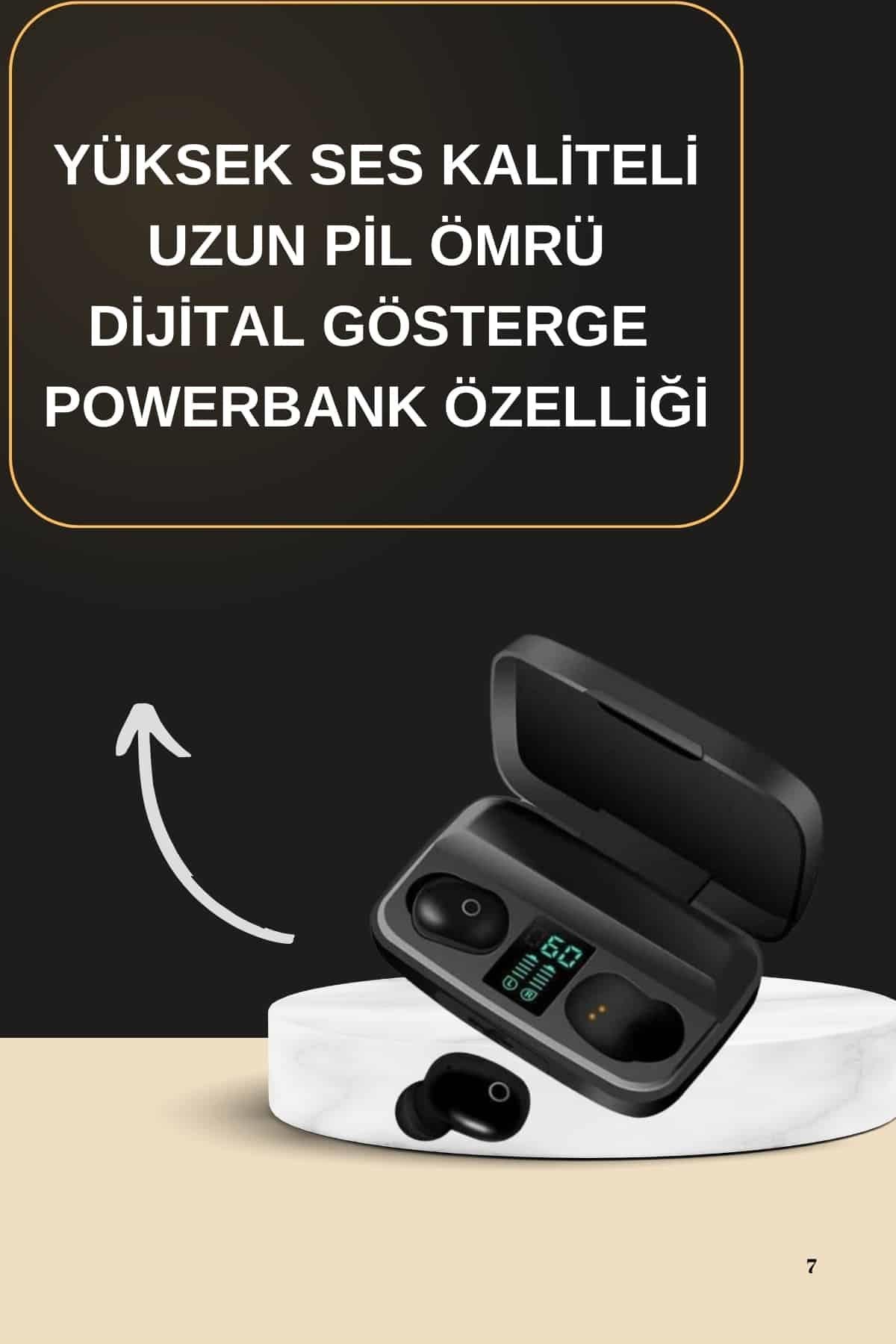 2025 Yeni Model Bluetooth Kulaklık Stereo TWS Kulaklık 5.0 Bluetooth Yüksek Ses Kaliteli