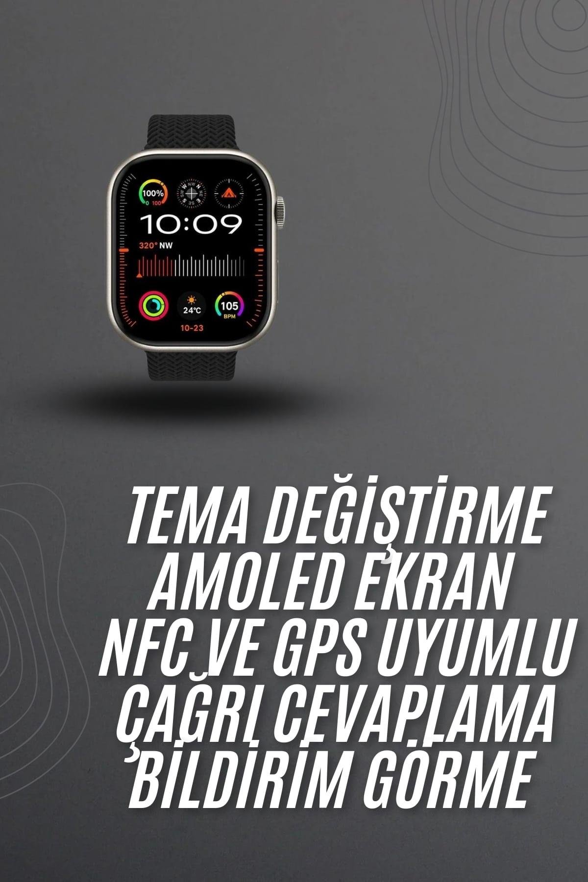 Akıllı saat 2.02 inch Nabız Ölçer Arama Konuşma Müzik Dinleme
