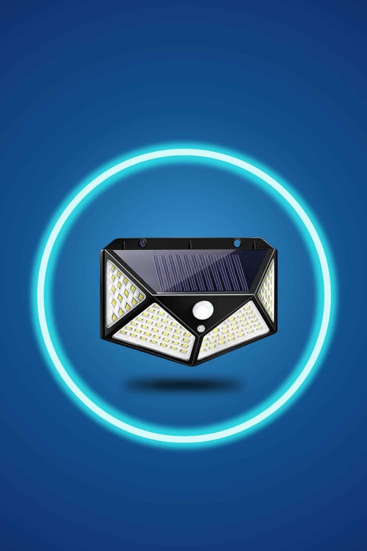 Bahçe Lambası Bahçe Aydınlatma Sensörlü Suya Dayanıklı 100 Led
