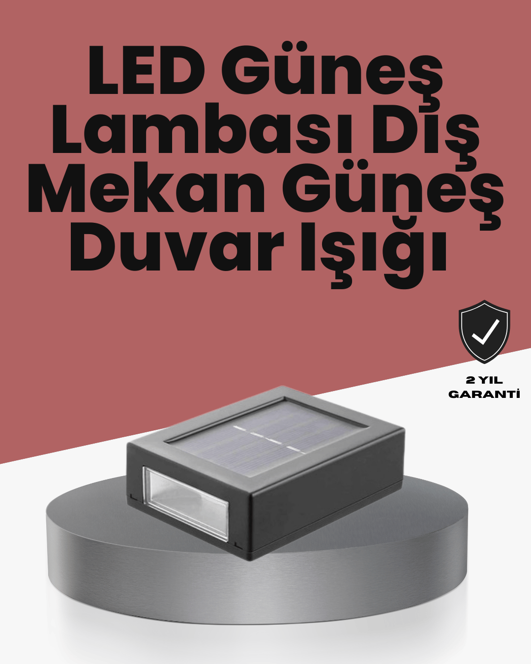 Dış Mekan Güneş Paneli ile Aydınlatma Lambası
