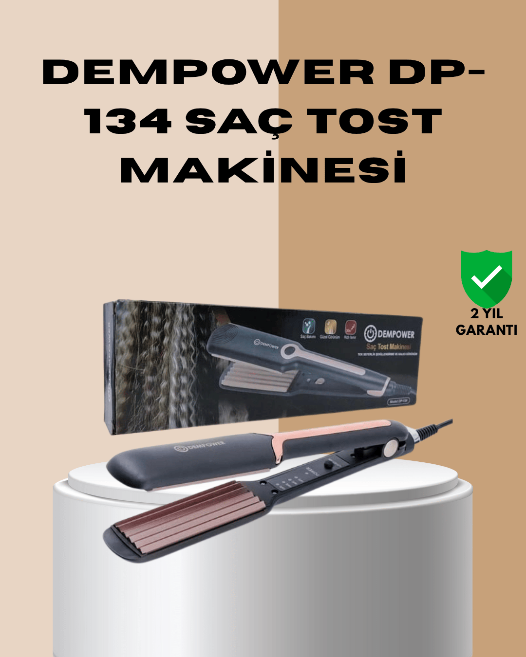 Evde Profesyonel Görünüm: DEMPOWER DP-134 Tost Şekillendirici ile Kalıcı Stil