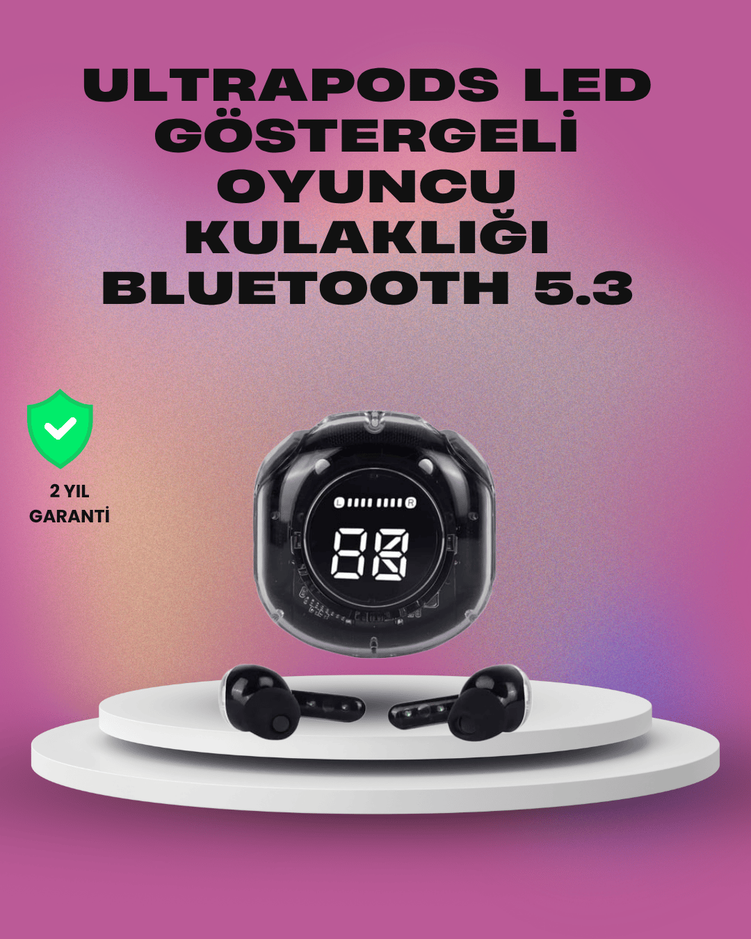 Kablosuz Bluetooth Kulaklık Hifi Ses Kalitesi ve Mikrofonlu