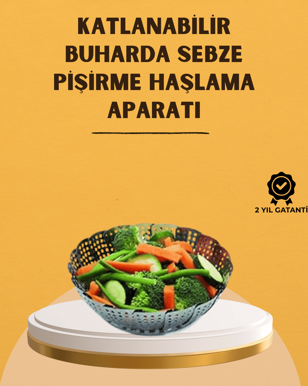 Katlanabilir ve Geniş Kapasiteli Sebze Haşlama Sepeti – 19 cm+ Tencereler İçin
