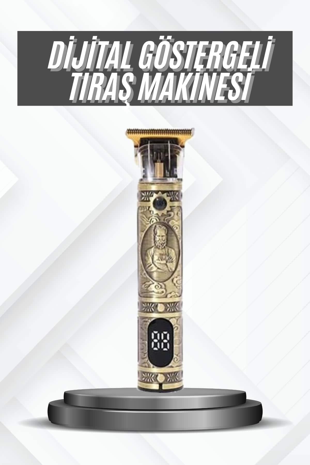 Profesyonel Ense Tıraşına Uygun Çizik Tıraş Makinesi Uzun Ömürlü Göstergeli