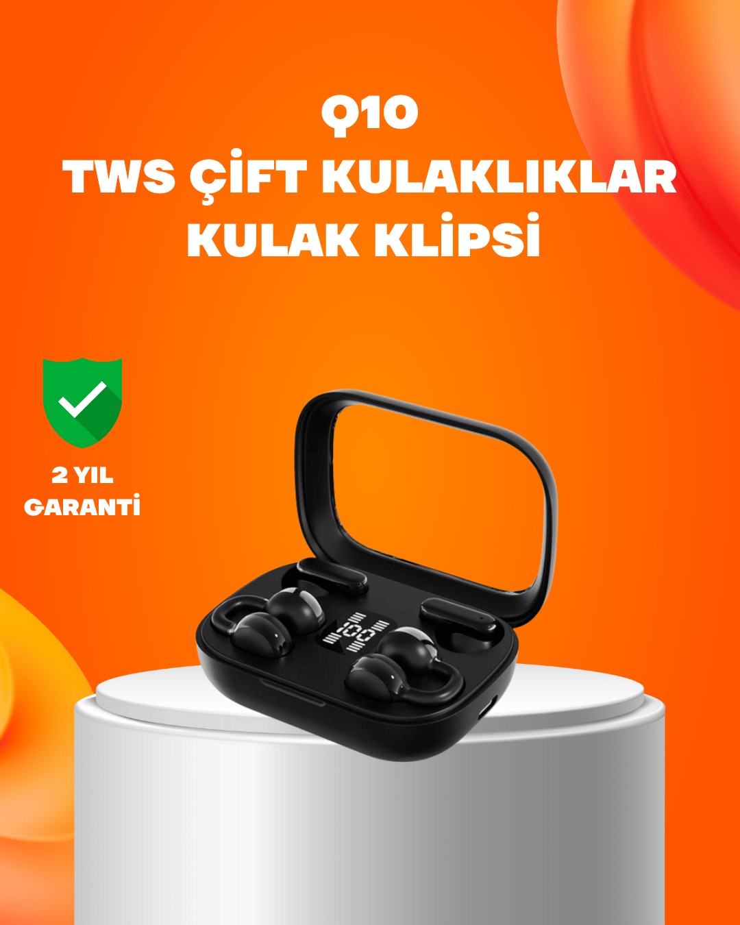 Q10 Bluetooth 5.4 Kablosuz Kulaklık – Dokunmatik, Uzun Pil Ömrü, Type-C Şarj