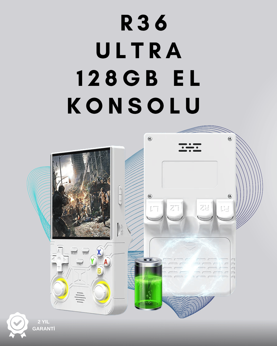 R36 Ultra Retro Oyun Konsolu – RGB Destekli, Çoklu Platform, Kaydet/Yükle Özellikli