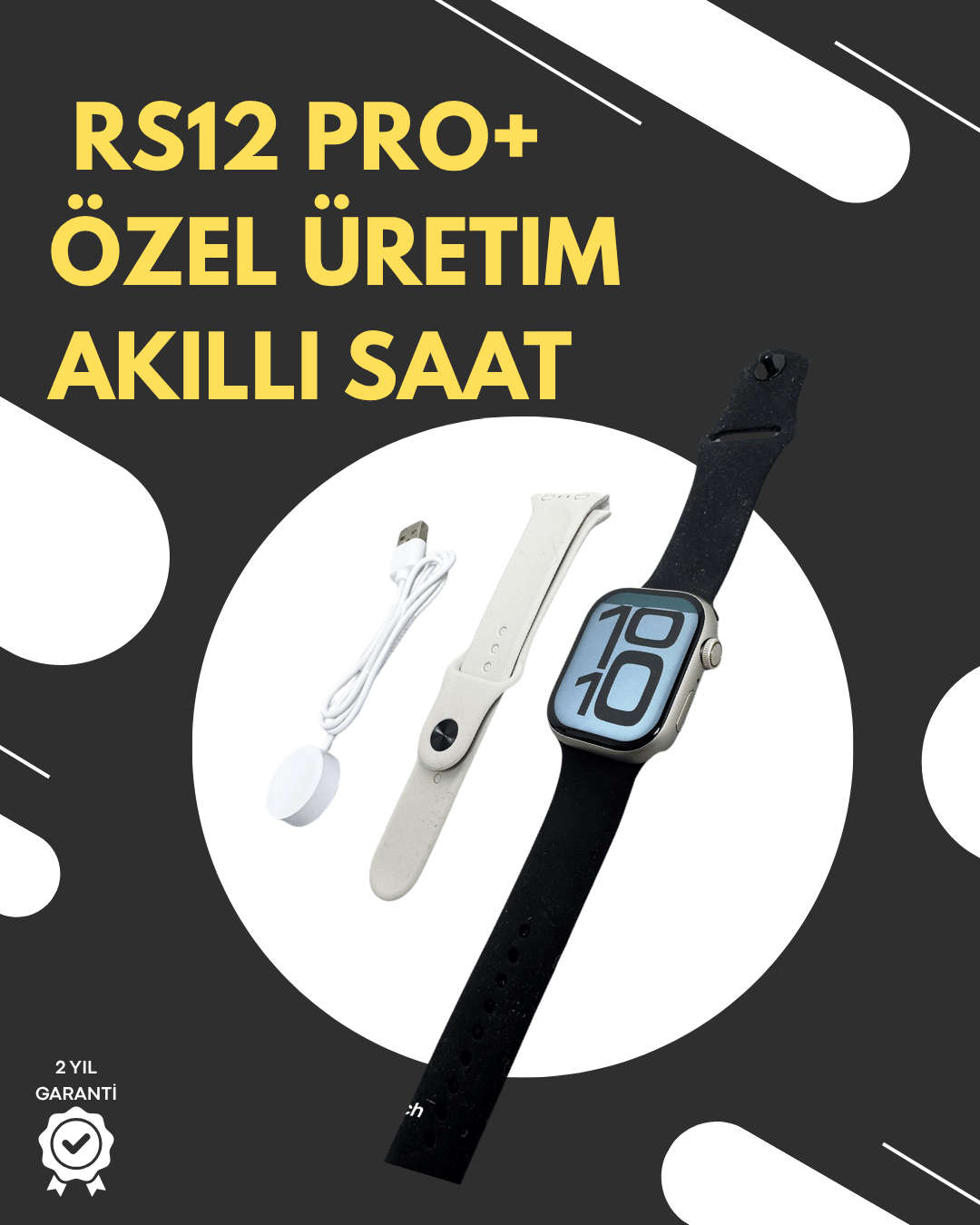 RS12 PRO+ 2025 Serisi Garantili Özel Üretim Akıllı Saat – AMOLED Ekran, GPS, 2GB Hafıza, Sesli Görüşme, Uzun Şarj Süresi