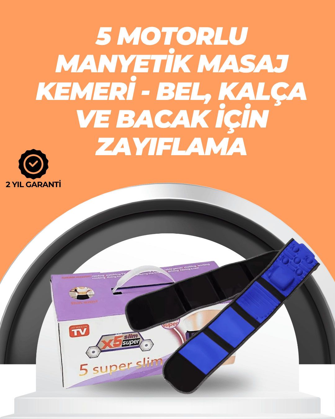 Şarj Edilebilir 7.2W Gücünde Çok Bölgeli Masaj Kemeri – Kolay Taşınabilir ve Pratik Kullanım