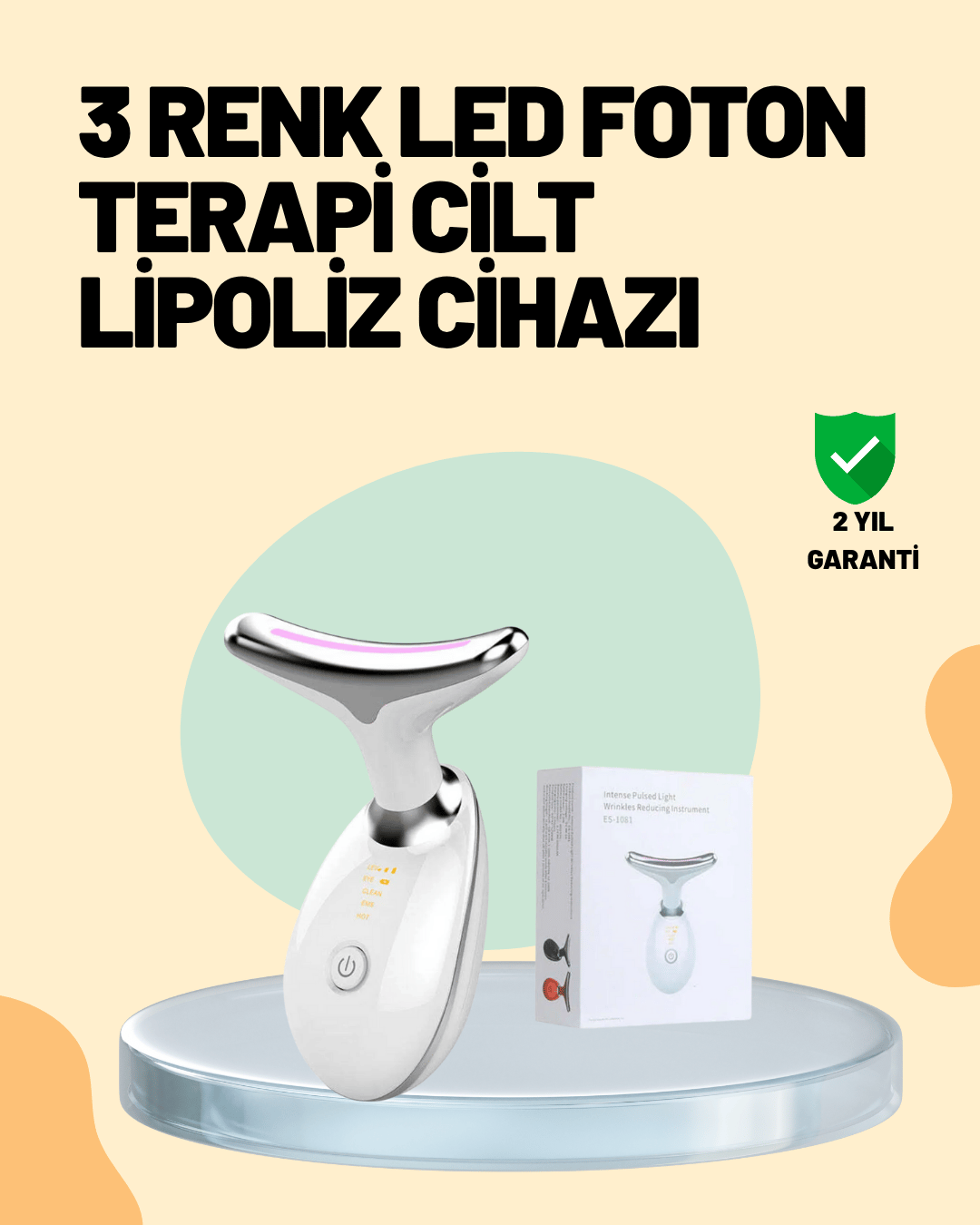 Şarjlı Akıllı Cilt Temizleme ve Nemlendirme Cihazı – 500 mAh, Otomatik Kapanma ve EMS Modlu