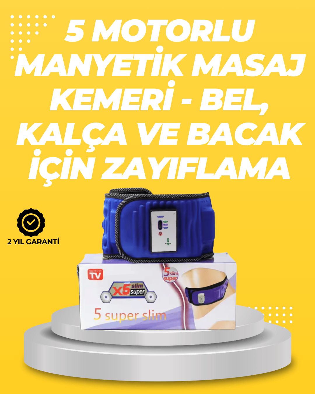 Titreşimli Kas Gevşetici Masaj Kemeri Zayıflama Aleti Bel Bölge Sırt Masaj Aleti