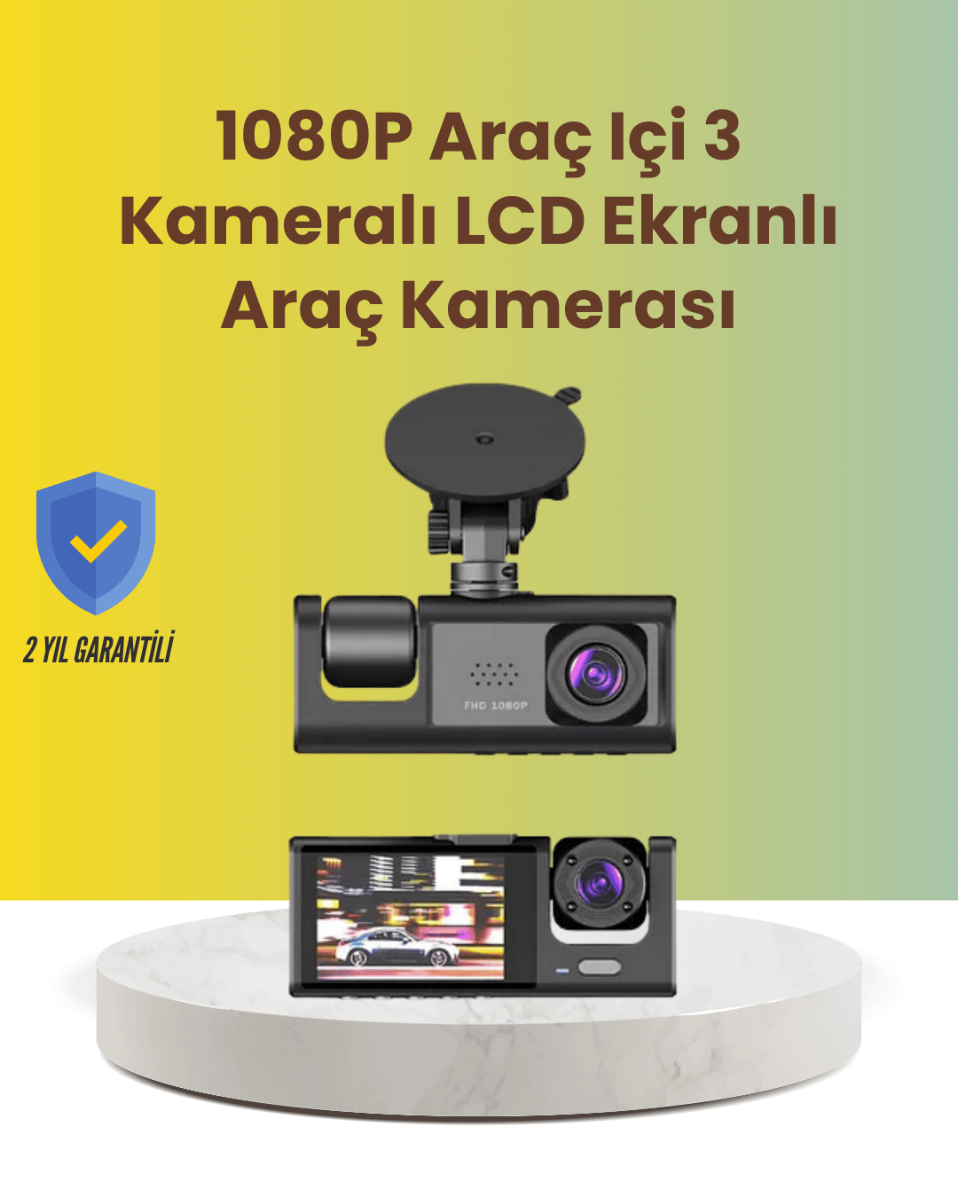 Torima TA-01 2.0 İnç Ekranlı 3 Kanallı Araç Kamerası