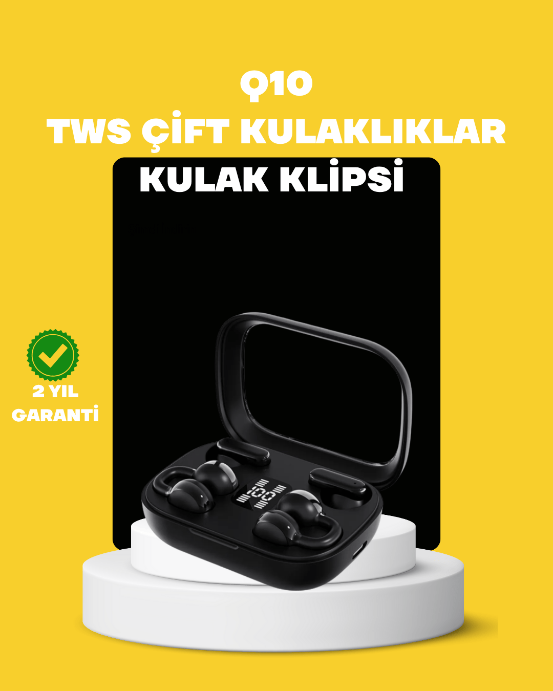 TWS Q10 Kablosuz Kulaklık – Şarj Kutulu, Yüksek Ses Kalitesi, Bluetooth 5.4